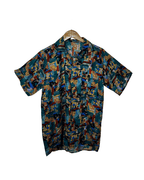 Vintage 90s Painterly Brushstroke Print Shirt - Funkify