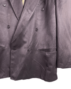 Vintage 90s Palazzo Men's Fashion Burgundy Double Breasted Blazer - XL - Funkify