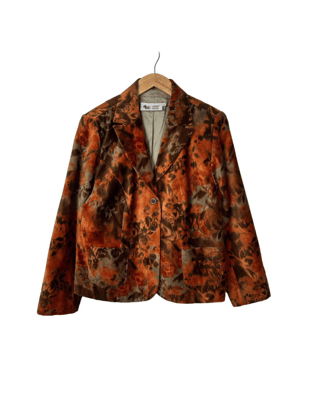 Vintage 90's Setter Lady Velvet Blazer - Women's 42 - Funkify