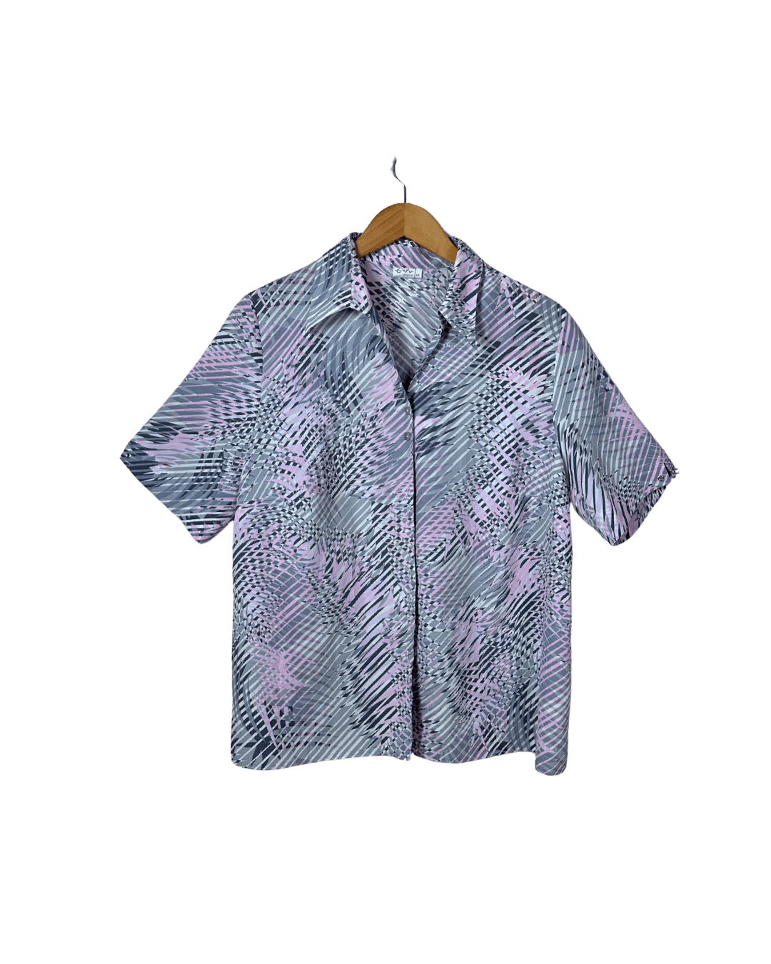Vintage Abstract Geo Print Shirt - Funkify