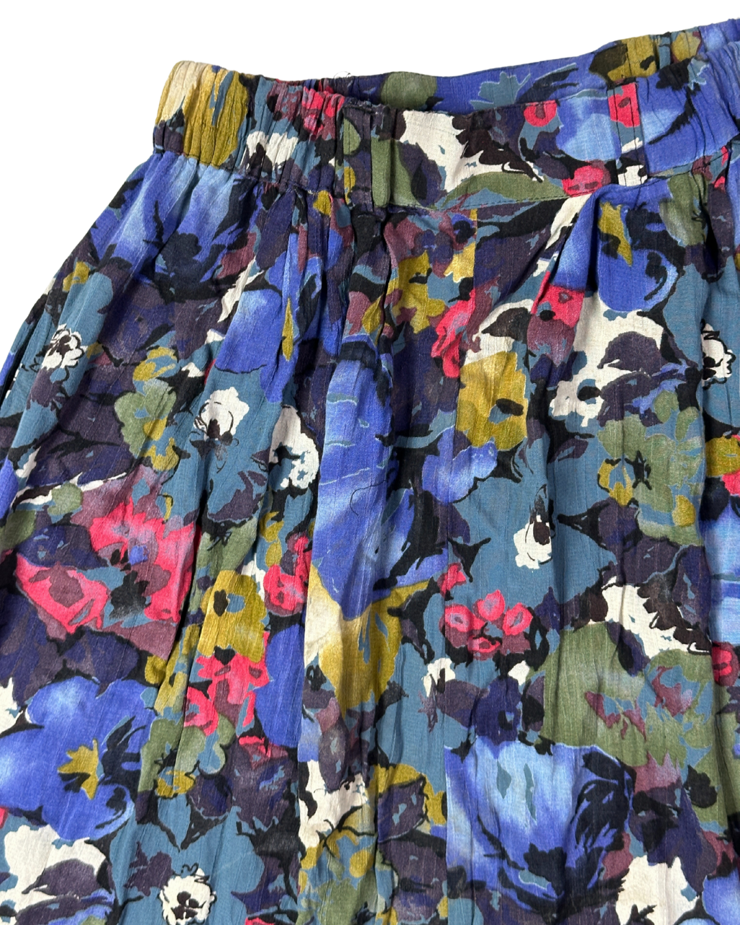 Vintage Abstract Pattern Skirt with Pockets - Funkify