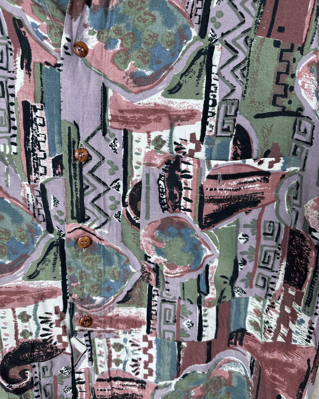 Vintage Abstract Shirt XL - Funkify