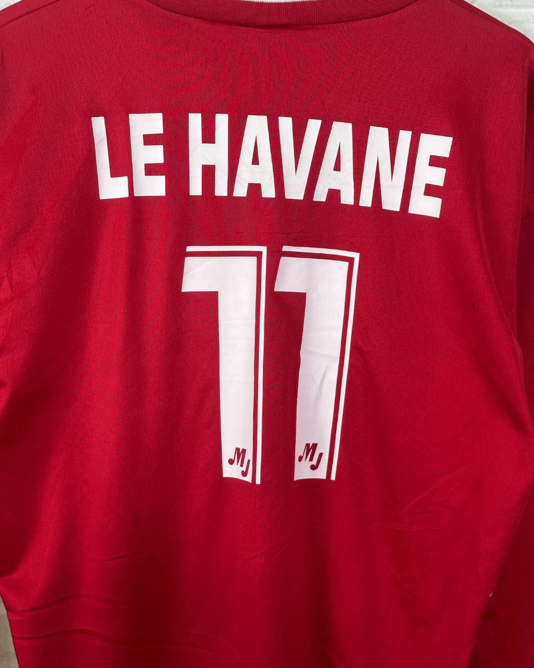 Vintage Adidas Monique Ranou Football Jersey Le Havane 11 Long Sleeve XL - Funkify