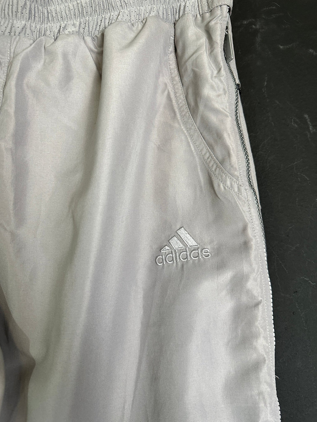 Vintage Adidas Track Pants With Side Zippers - Funkify