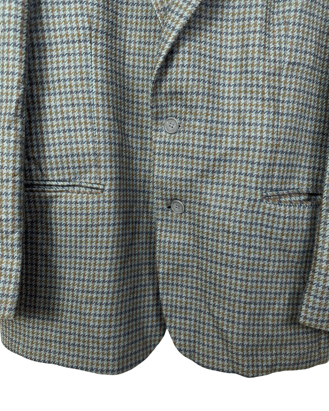 Vintage Adolfo Trabaldo Checkered Wool Blazer - 52 - Funkify