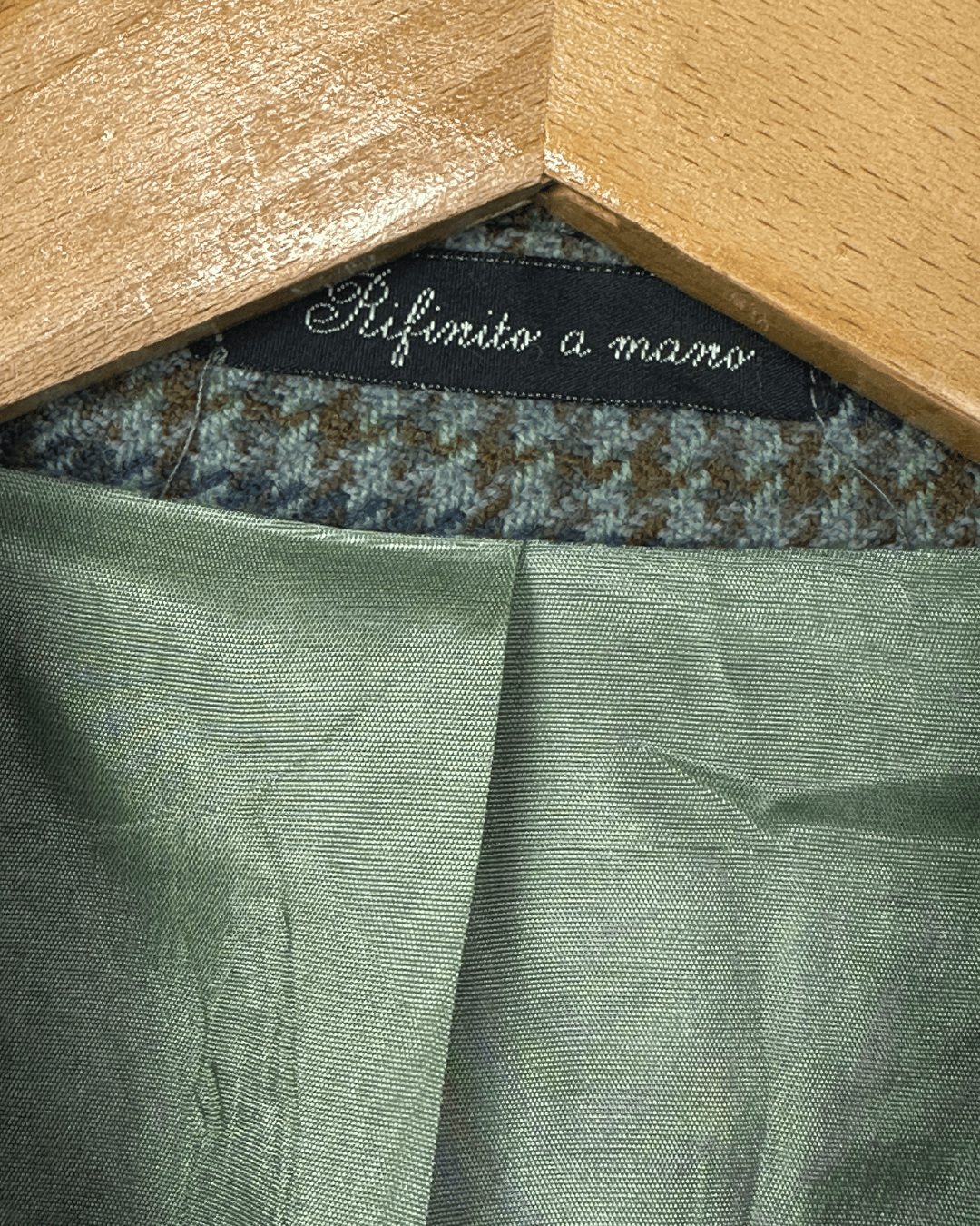 Vintage Adolfo Trabaldo Checkered Wool Blazer - 52 - Funkify