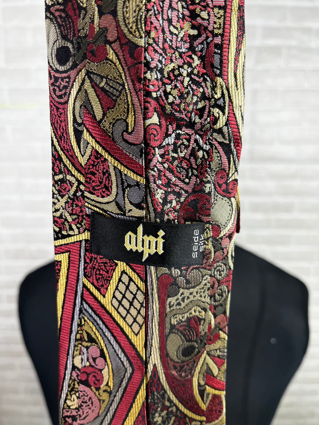 Vintage Alpi Silk Necktie - Funkify