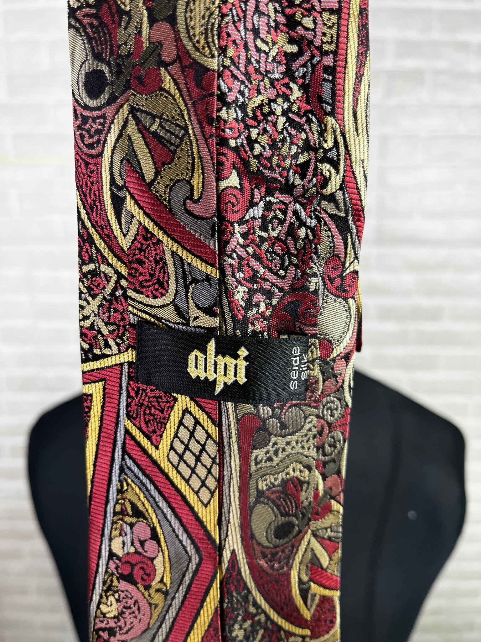Vintage Alpi Silk Necktie - Funkify