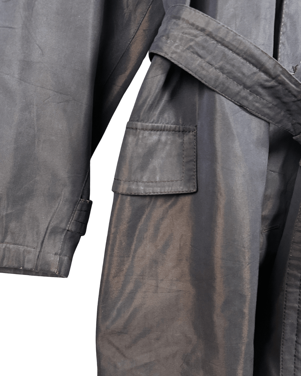 Vintage Alta Moda Belted Oversized Trench Coat - Made in Italy - Funkify