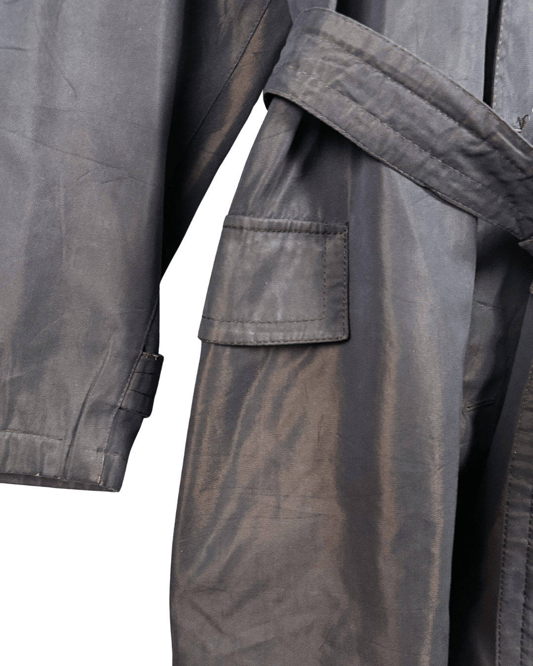 Vintage Alta Moda Belted Oversized Trench Coat - Made in Italy - Funkify