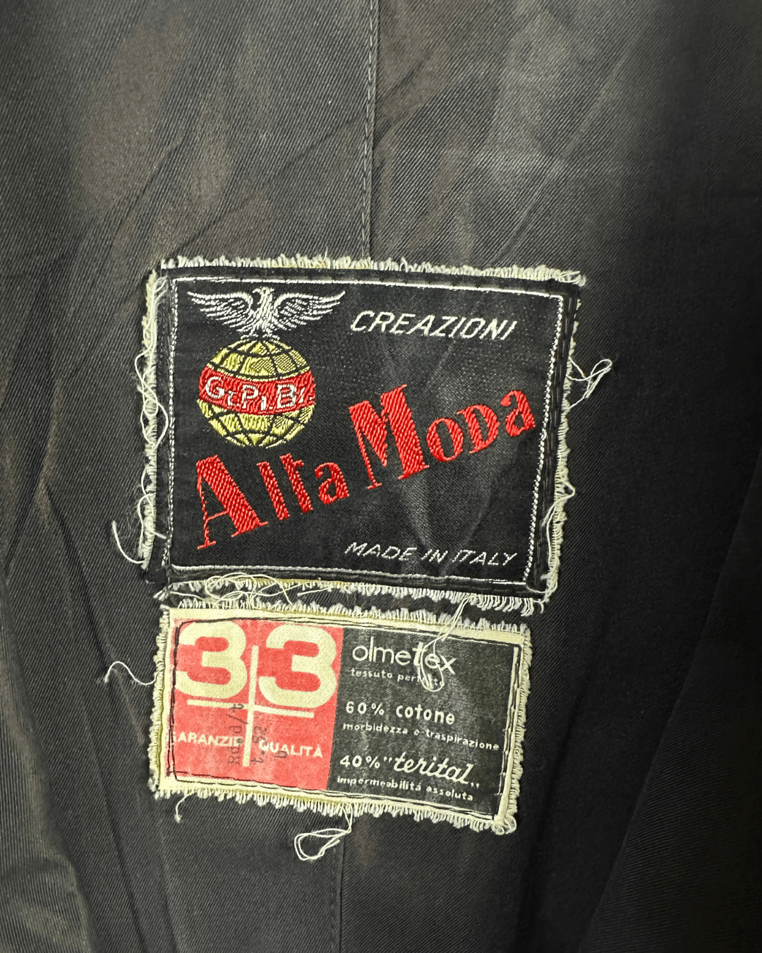 Vintage Alta Moda Belted Oversized Trench Coat - Made in Italy - Funkify