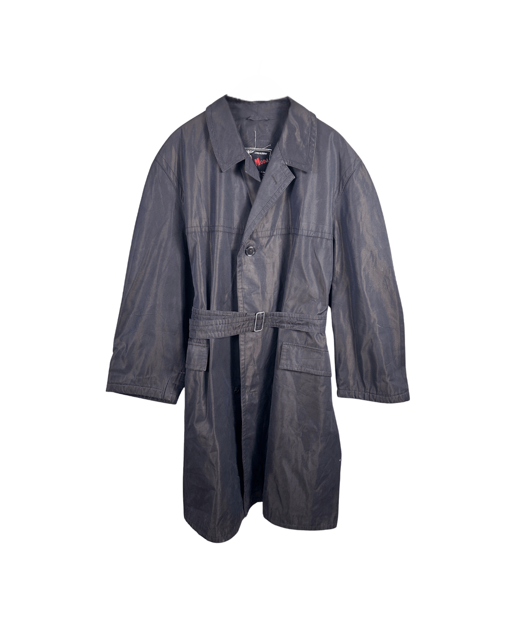 Vintage Alta Moda Belted Oversized Trench Coat - Made in Italy - Funkify