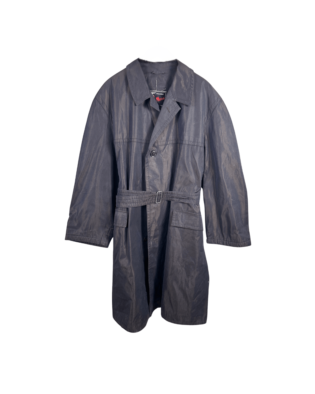 Vintage Alta Moda Belted Oversized Trench Coat - Made in Italy - Funkify