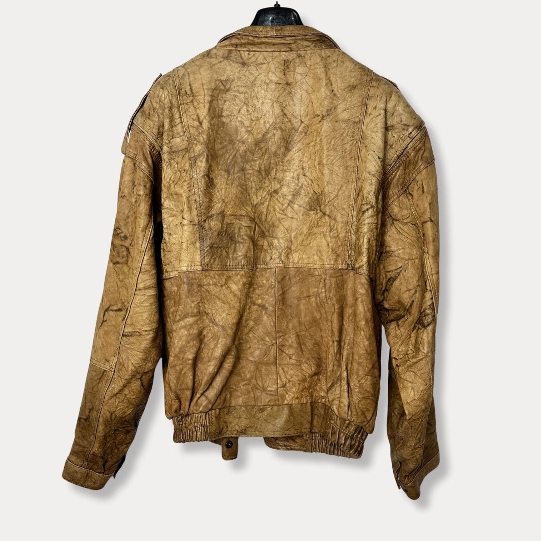 Vintage Amar Cuir Genuine leather Jacket Large - Funkify