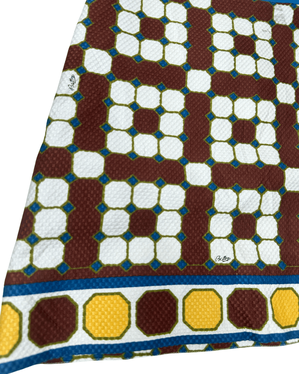 Vintage Bally Geometric Print Knee - Length Skirt Large - Funkify