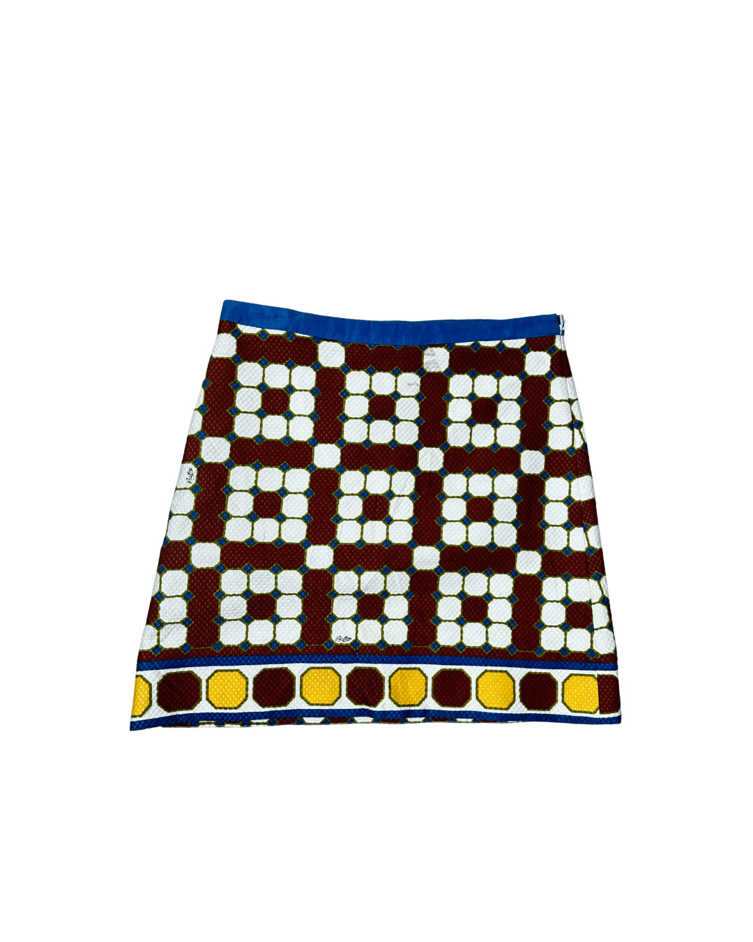 Vintage Bally Geometric Print Knee - Length Skirt Large - Funkify