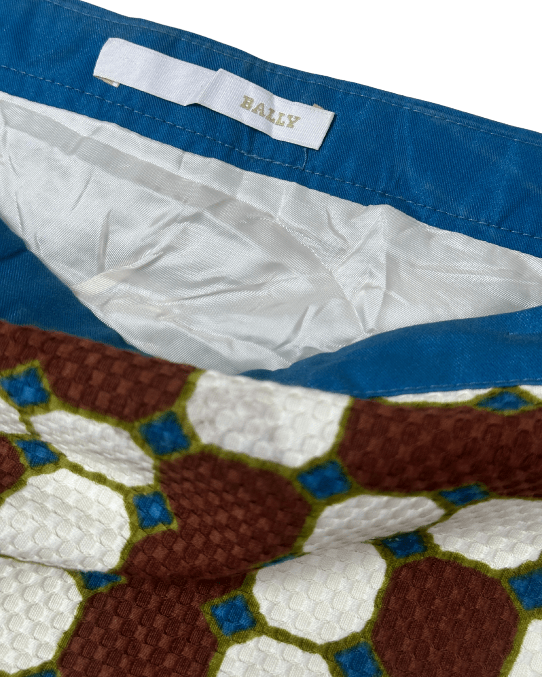 Vintage Bally Geometric Print Knee - Length Skirt Large - Funkify