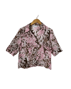 Vintage Barisal Sheer Animal Print Women's Shirt - Funkify