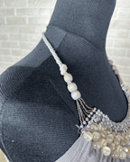 Vintage Beaded Halter Neck Shimmery Dress - Funkify