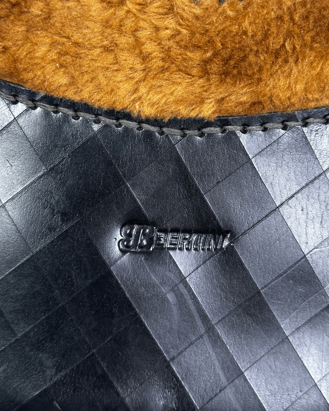 Vintage Beertini Genuine Leather x Fur Hobo Shoulder Bag - Funkify