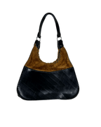Vintage Beertini Genuine Leather x Fur Hobo Shoulder Bag - Funkify