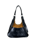 Vintage Beertini Genuine Leather x Fur Hobo Shoulder Bag - Funkify