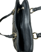Vintage Black Genuine Leather Shoulder Bag - Funkify