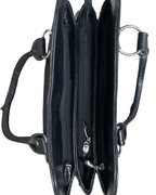 Vintage Black Quilted Genuine Leather Shoulder Bag - Funkify