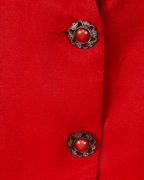 Vintage Blouse with Decorative Gem Buttons - Large - Funkify