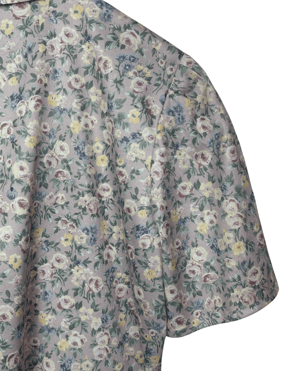 Vintage Blouse with Faux Pearl Collar Detail - Funkify