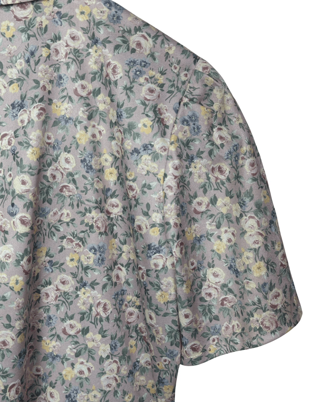 Vintage Blouse with Faux Pearl Collar Detail - Funkify