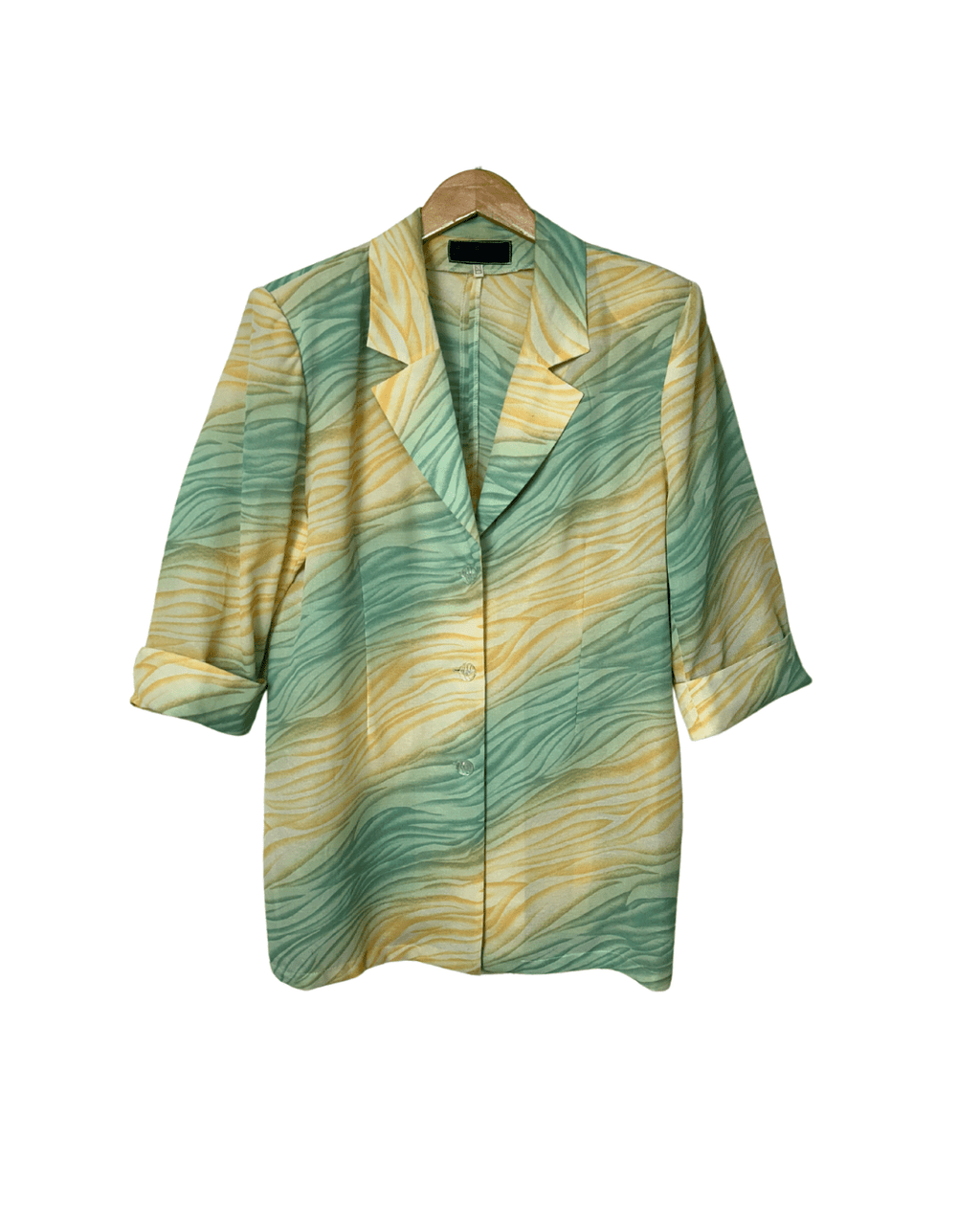 Vintage Blouse with Shoulder Pads - Women's XL - Funkify