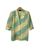 Vintage Blouse with Shoulder Pads - Women's XL - Funkify