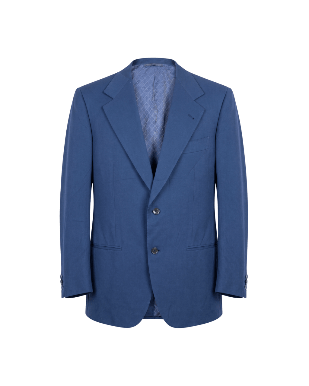Vintage blue full suit with patterned lining