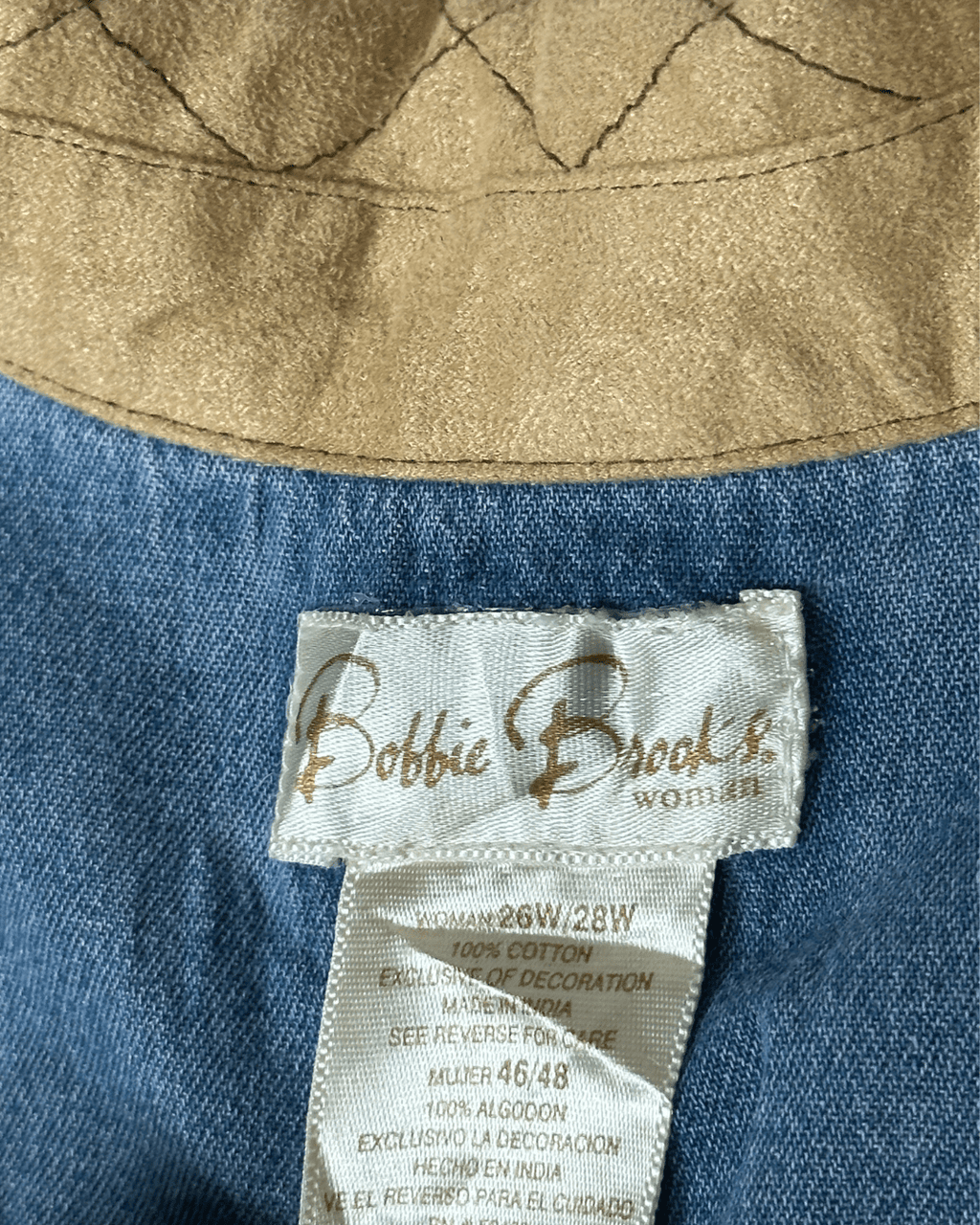 Vintage Bobbie Brooks Embroidered Denim Shirt 2XL - Funkify