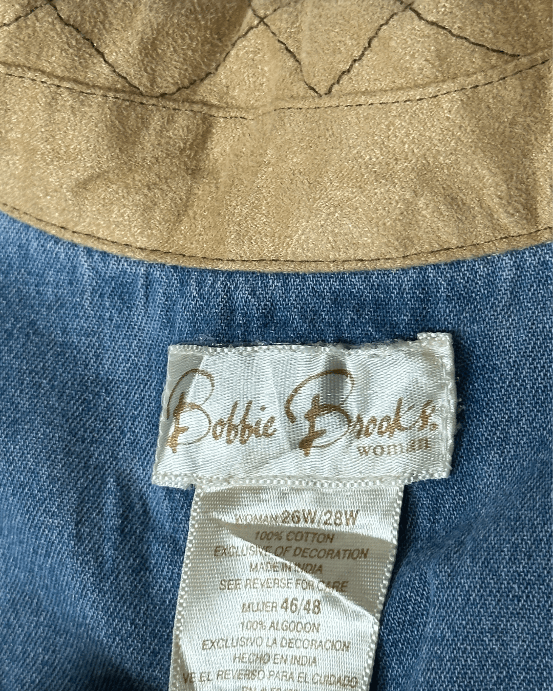 Vintage Bobbie Brooks Embroidered Denim Shirt 2XL - Funkify