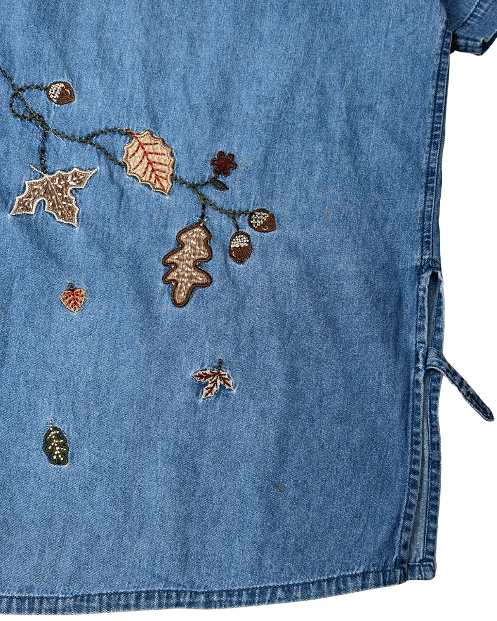 Vintage Bobbie Brooks Embroidered Denim Shirt 2XL - Funkify