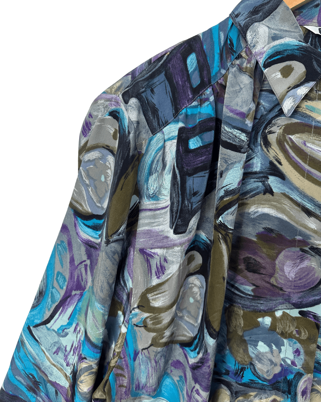 Vintage Bold Abstract Long - Sleeve Women's Shirt - Funkify