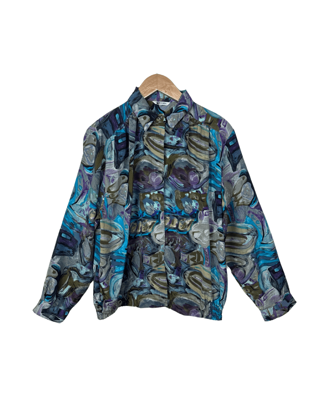 Vintage Bold Abstract Long - Sleeve Women's Shirt - Funkify
