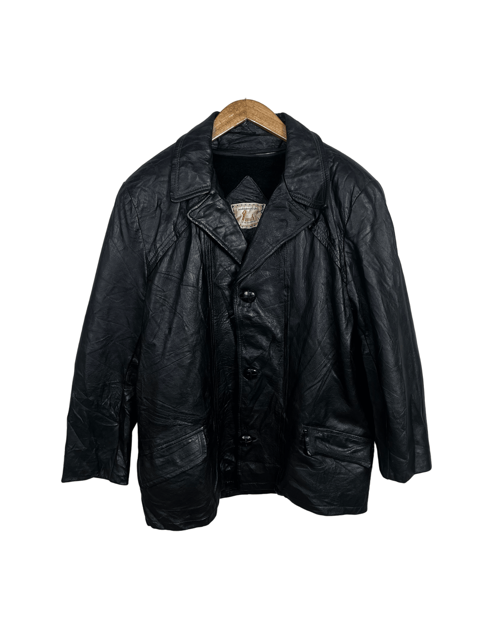 Vintage Bonds Genuine Leather Jacket - Large - Funkify