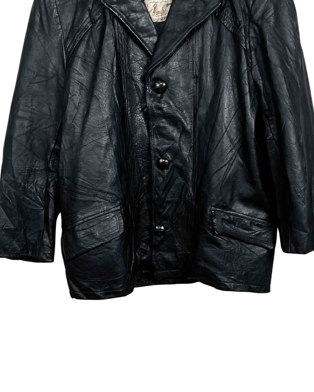 Vintage Bonds Genuine Leather Jacket - Large - Funkify