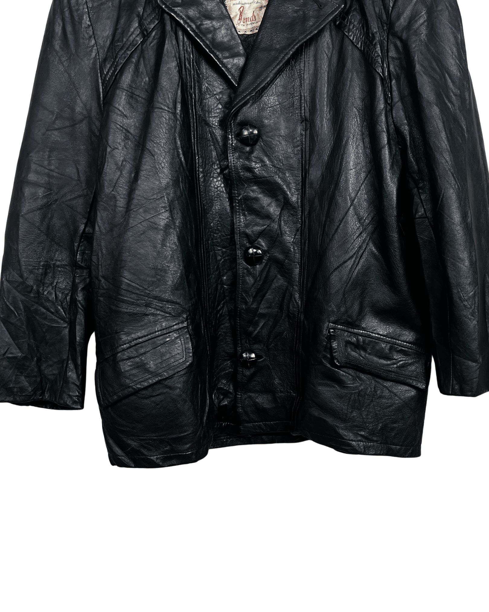 Vintage Bonds Genuine Leather Jacket - Large - Funkify