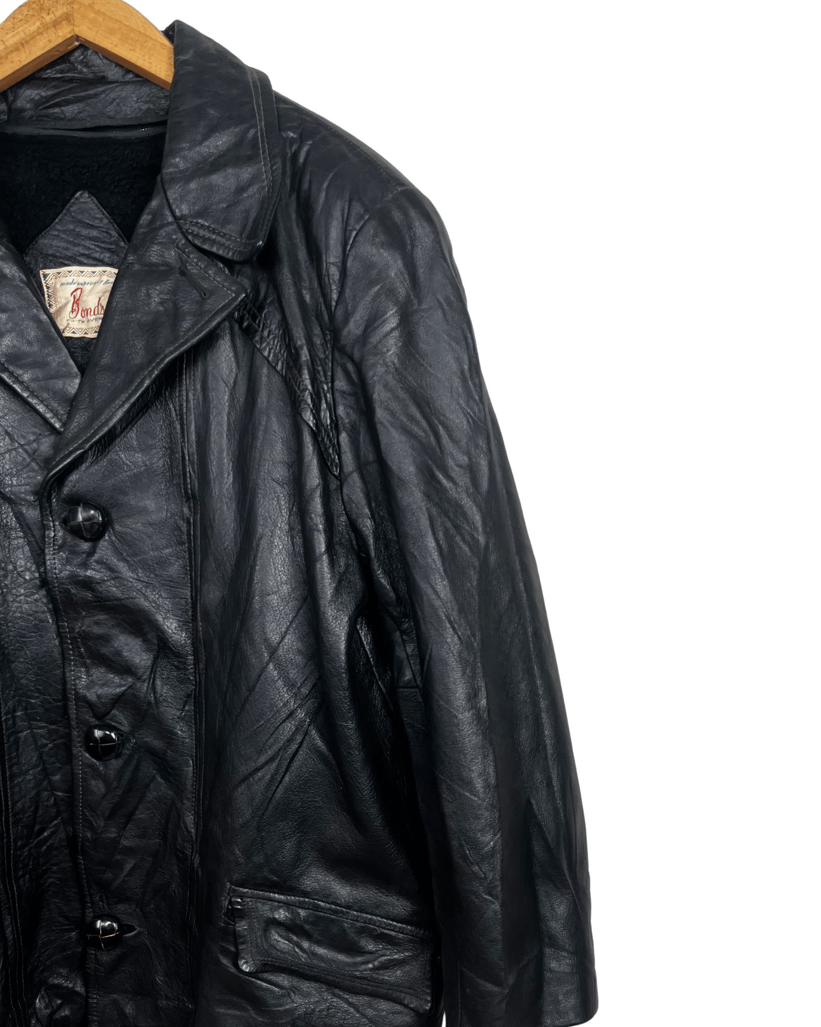 Vintage Bonds Genuine Leather Jacket - Large - Funkify