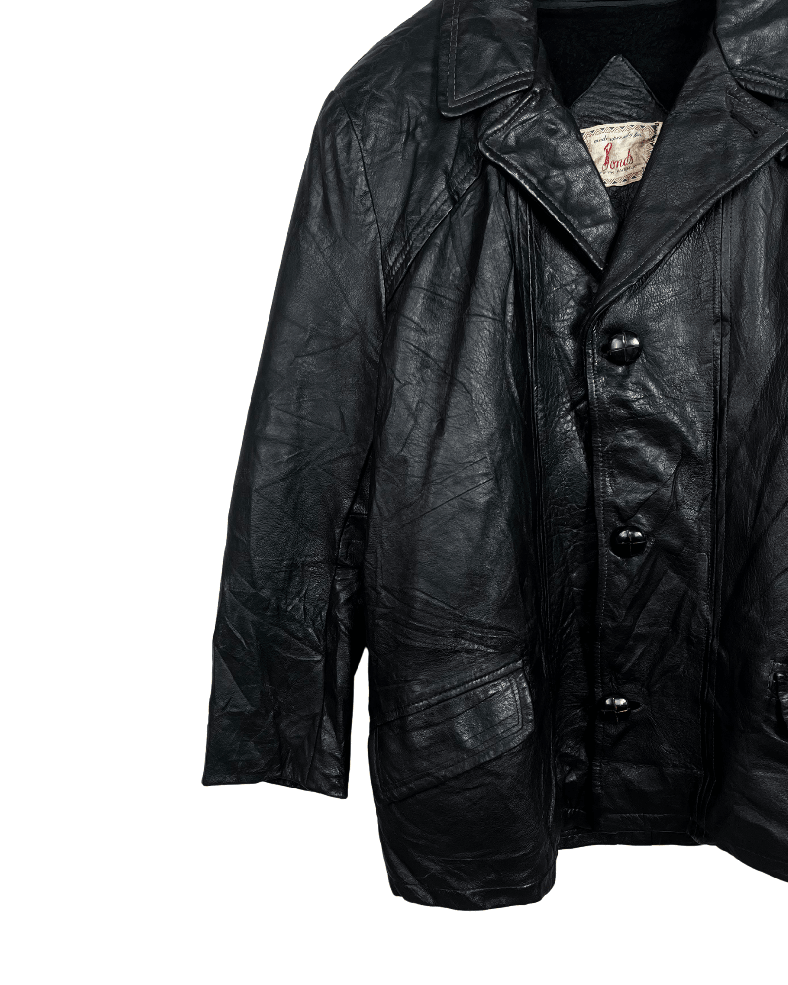 Vintage Bonds Genuine Leather Jacket - Large - Funkify