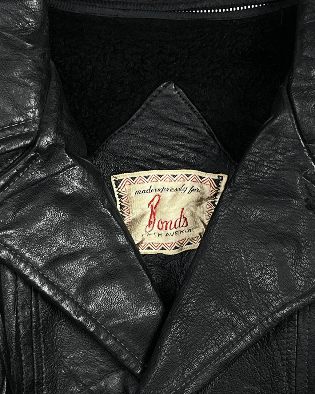 Vintage Bonds Genuine Leather Jacket - Large - Funkify