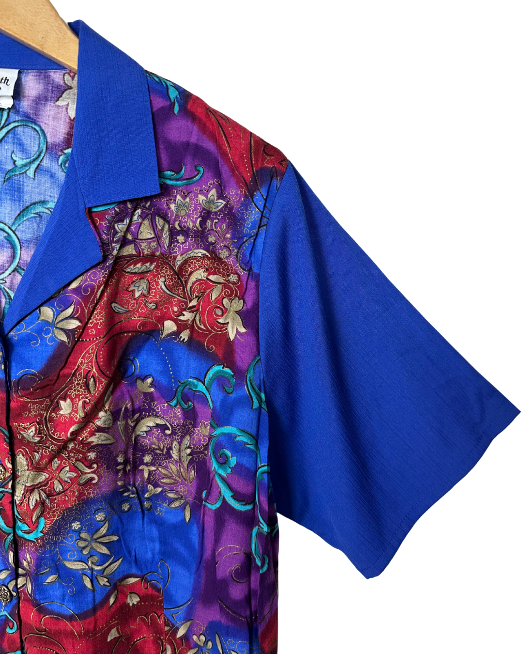 Vintage Bonworth Blouse with Back Cinch Tie - Women's Large - Funkify