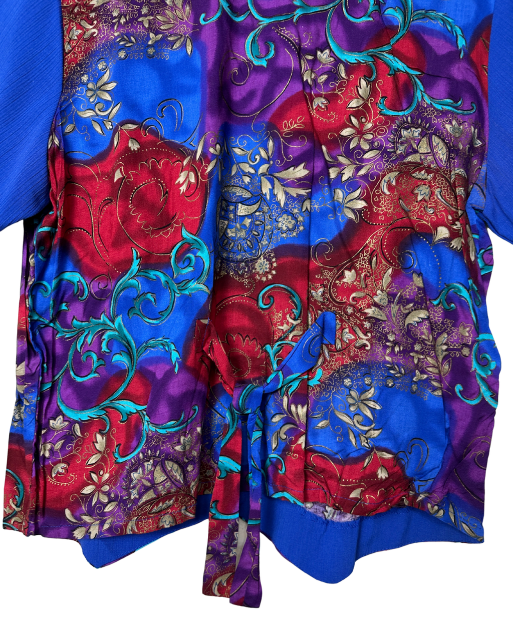 Vintage Bonworth Blouse with Back Cinch Tie - Women's Large - Funkify