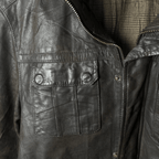Vintage Brown Genuine Leather Jacket XL - Funkify