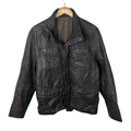 Vintage Brown Genuine Leather Jacket XL - Funkify