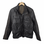 Vintage Brown Genuine Leather Jacket XL - Funkify
